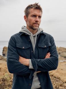 Faherty Men's Stretch Terry Corduroy Workshirt Alternate View